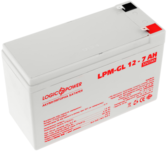 Акумулятор гелевий Logicpower LPM-GL 12 - 7 AH
