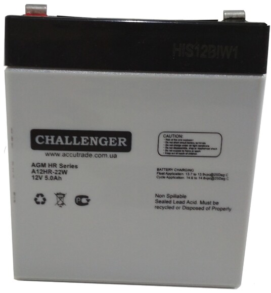 Аккумуляторная батарея Challenger A12HR-22W изображение 2