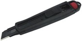 Нож пластиковый усиленный Haisser 18 мм резиновые вставки, сегментированный (23503)