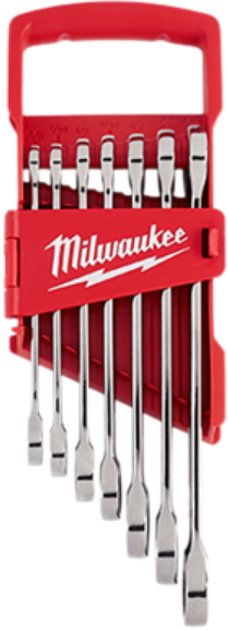 Набір гайкових ключів Milwaukee 7 шт. з трещеткой (4932464995)