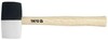 Киянка гумова Yato з дерев'яною ручкою 50х300 мм 370 г (YT-4602)
