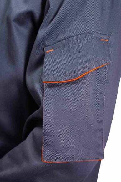Куртка робоча Free Work Dexter сіра з помаранчевим р.46/5-6/S (56100) фото 4