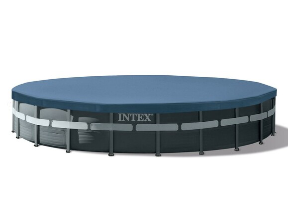 Каркасный бассейн Intex, 732x132 см (фильтр-насос 8000 л/час, лестница, тент, подстилка) (26340) изображение 8