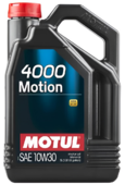 Моторное масло Motul 4000 Motion, 10W30 5 л (100334)