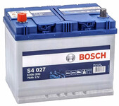 Автомобільний акумулятор Bosch S4 ASIA, 12В, 70 Аг, 630 A (0092S40270)