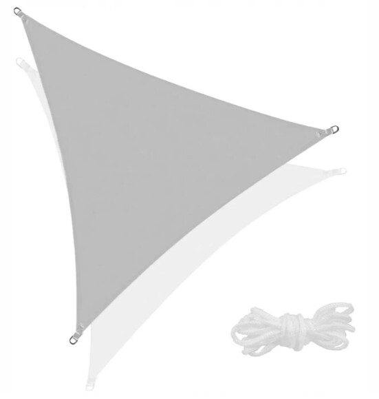 Тент-парус Springos теневой 3x3x3 м, Grey (SN1043) изображение 2