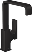 Смеситель для раковины Hansgrohe Metropol однорычажный с донным клапаном push-open, черный мат 32511670