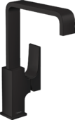 Смеситель для раковины Hansgrohe Metropol однорычажный с донным клапаном push-open, черный мат 32511670