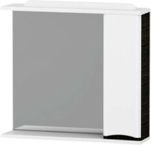 Зеркало со шкафчиком AM.PM Like 80 см, правый, с подсветкой, белый/венге (M80MCR0801VF38)