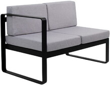 Двухместный диван OXA desire, правый модуль, черный антрацит (40030004_14_57)