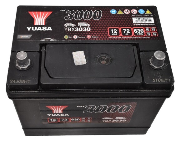 Аккумулятор Yuasa 6 CT-72-R (YBX3030) изображение 2