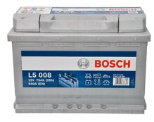 Аккумулятор Bosch L5 008, 75Ah/650A (0 092 L50 080)