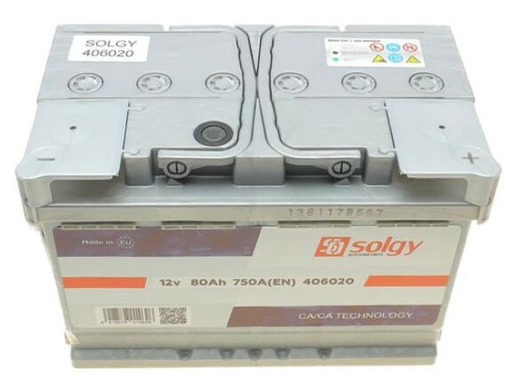Акумулятор Solgy 6 CT-80-R (406020) фото 2