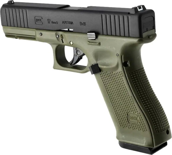 Пневматичний пістолет Umarex Glock 17 Gen5, калібр 4.5 мм, зелений (3986.04.79) фото 5