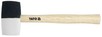 Киянка гумова Yato з дерев'яною ручкою 58х340 мм 580 г (YT-4603)