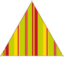 Тент High Peak Bent Caribbean Canvas AO Stripe Lime Punch (50008) (927066)