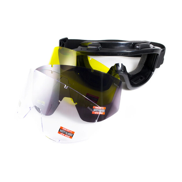Защитные очки Global Vision Wind-Shield 3 lens KIT Anti-Fog (GV-WIND3-KIT1) изображение 2