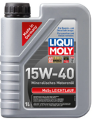 Минеральное моторное масло LIQUI MOLY MoS2 Leichtlauf SAE 15W-40, 1 л (2570)