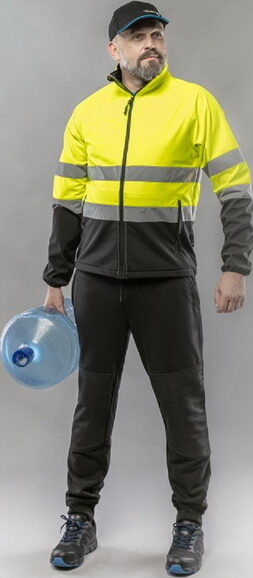 Рабочие штаны HOEGERT MURG черные, 2XL (HT5K439-2XL) изображение 5