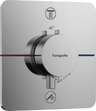 Термостат Hansgrohe ShowerSelect Comfort Q 15583000 для 2х споживачів, прихований монтаж, хром