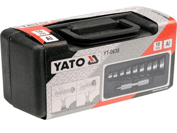 Набір для встановлення підшипників та сальників Yato 40-81 мм, 10 шт. (YT-0638) фото 2