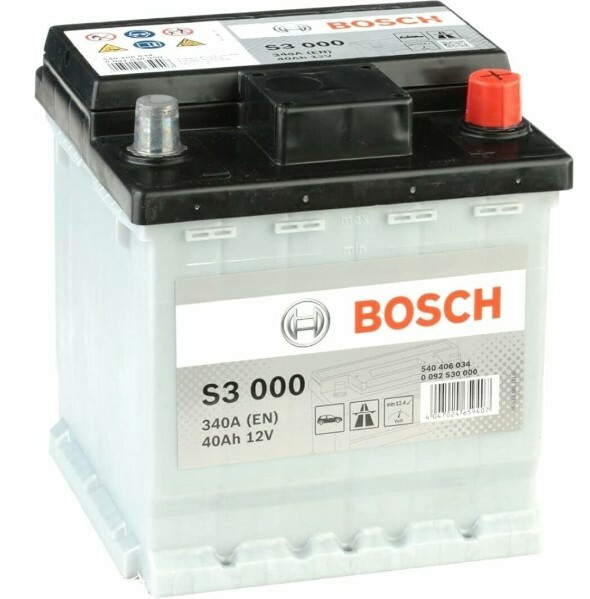 

Аккумулятор Bosch S3 000, 40Ah/340A (0 092 S30 000)