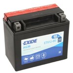 Мото аккумулятор EXIDE YTX12-BS, 10Ah/150A