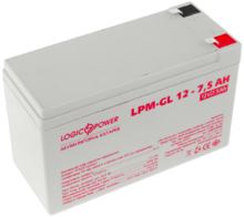 Акумулятор гелевий Logicpower LPM-GL 12 - 7,5 AH