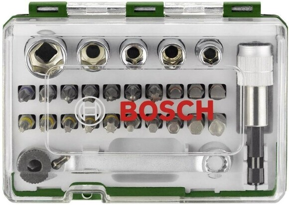 Набор бит Bosch 27 шт + ключ-трещотка (2607017160) изображение 5