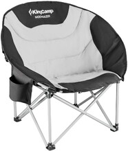 Розкладне крісло KingCamp Deluxe Moon Chair Black/Grey (KC3889 black/grey)