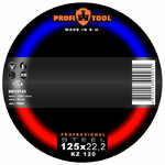 Пелюстковий шліфувальний круг Profitool Professional 125x22.23мм Zirconium 120 (76014)