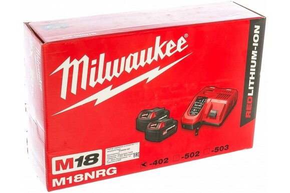 Энергокомплект Milwaukee M18 NRG-402 (4933459215) изображение 5