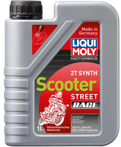 Масло для 2-тактных двигателей LIQUI MOLY Motorbike 2T Synth Scooter, 1 л (1053)