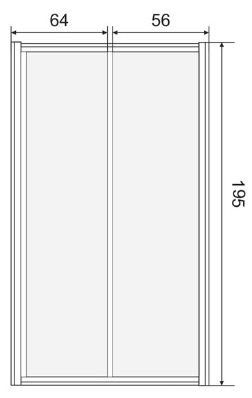 Душові двері EGER 120х195 см (599-153(h)) фото 7