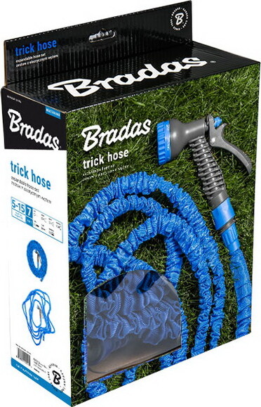 Шланг растягивающийся (комплект) BRADAS TRICK HOSE голубой, 10-30 м (WTH1030BL) изображение 4