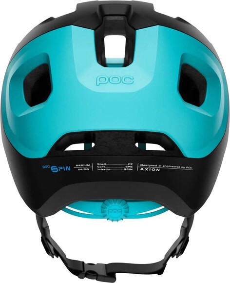 Шлем велосипедный POC Axion SPIN, Uranium Black/Kalkopyrit Blue Matt, XL/XXL (PC 107328276XLX1) изображение 4