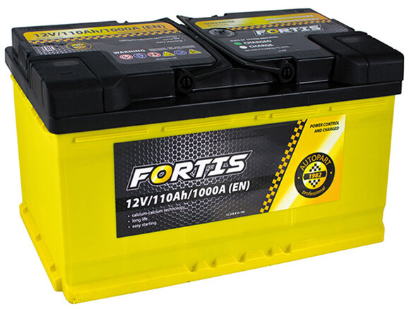 Автомобильный аккумулятор Fortis 12В, 110 Ач (FRT110-00)