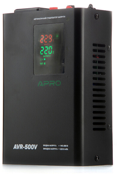 Стабилизатор напряжения APRO AVR-500V (852004) изображение 2