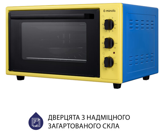 Електропіч Minola FOET 4815 UA (жовто-блакитна) фото 4