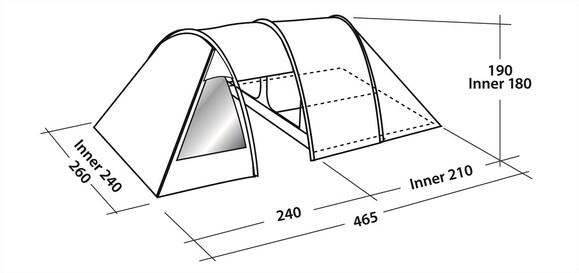 Палатка Easy Camp Galaxy 400 (43266) изображение 7