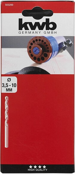 Насадка на дриль для заточування свердел 3.5-10 мм KWB (503200) фото 2