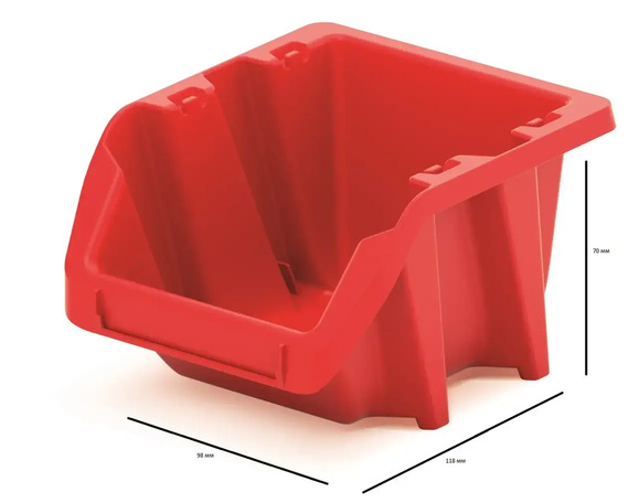 Набор контейнеров Kistenberg Bineer Short 180х98х118 мм, красный, 10 шт (KBISS12-3020 10) изображение 5