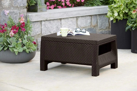 Столик садовый Keter Corfu Table, коричневый (207786) изображение 2