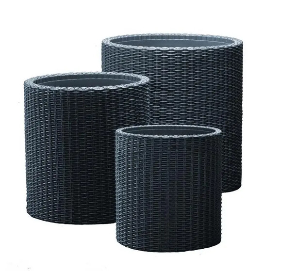 Комплект кашпо Keter Cylinder Planters S+M+L (230217)