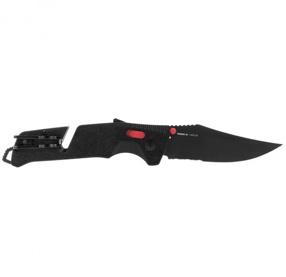 Туристический нож SOG Trident AT Black/Red/Partially Serrated (SOG 11-12-02-41) изображение 2