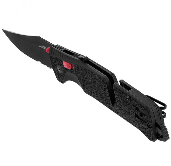 Туристический нож SOG Trident AT Black/Red/Partially Serrated (SOG 11-12-02-41) изображение 3