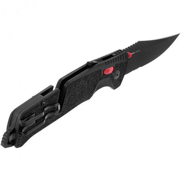 Туристический нож SOG Trident AT Black/Red/Partially Serrated (SOG 11-12-02-41) изображение 4