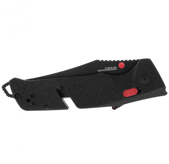 Туристический нож SOG Trident AT Black/Red/Partially Serrated (SOG 11-12-02-41) изображение 5