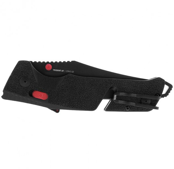 Туристический нож SOG Trident AT Black/Red/Partially Serrated (SOG 11-12-02-41) изображение 6