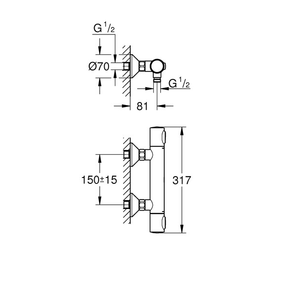 Змішувач термостатичний для душу Grohe QuickFix Precision Flow (34840000) (CV030606) фото 4